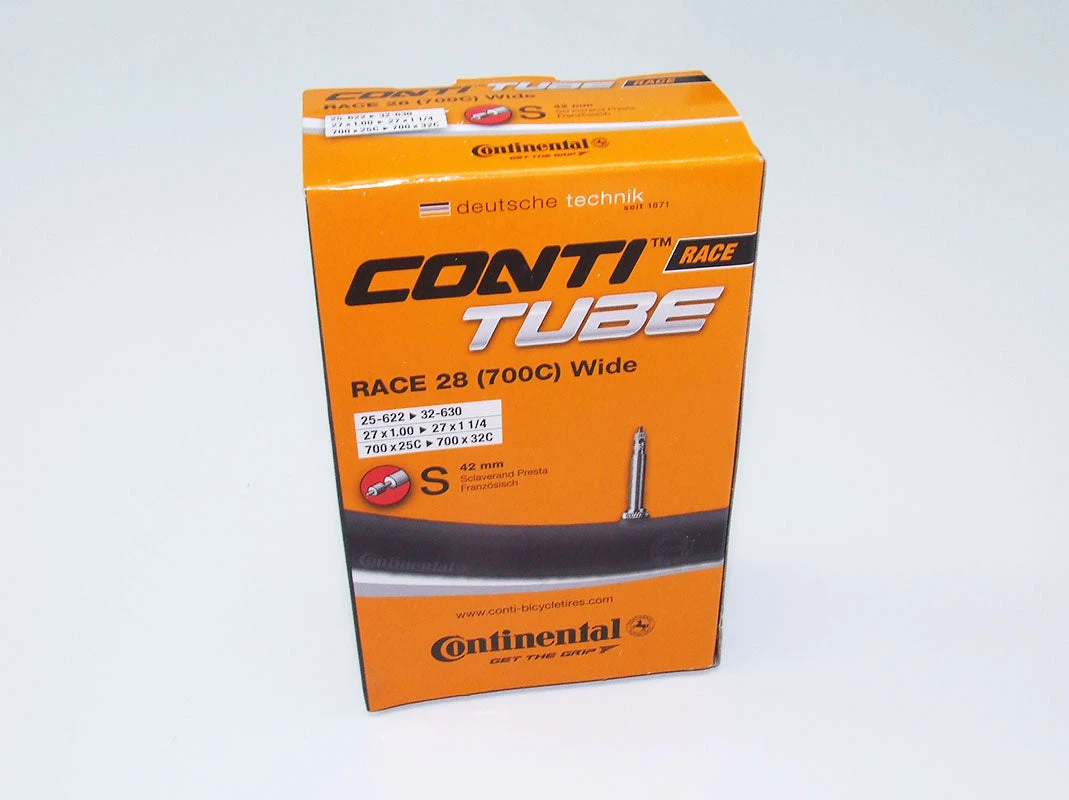 Continental Race 28 - WIDE - Road Bike Inner Tube 700 X 25-32 Presta 42mm 1 Continental Race 28 - WIDE - Road Bike Inner Tube 700 X 25-32 Presta 42mm