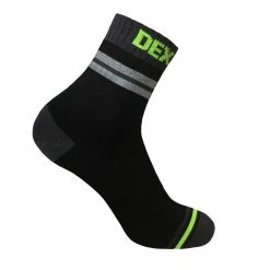 Clothing DexShell Pro Visability - Waterproof Cycling Socks - Black / Grey