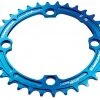 Drivetrain Race Face Narrow Wide Single Chainring - 104mm - Blue