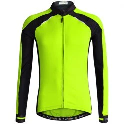 Funkier Talana Thermal Long Sleeve Jersey - Yellow / Black Clothing