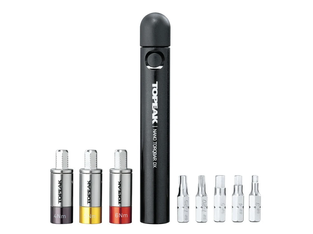 Topeak Nano TorqBar DX - 4/5/6 Nm + 5 Bits 1 Topeak Nano TorqBar DX - 4/5/6 Nm + 5 Bits