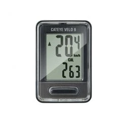 Computers Cateye Velo 9 Wired Cycle Bike Computer - Black