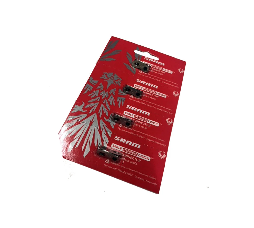 Sram Eagle 12 Speed Power Lock Chain Links - 4 Piece - Silver Drivetrain 1 Sram Eagle 12 Speed Power Lock Chain Links - 4 Piece - Silver Drivetrain