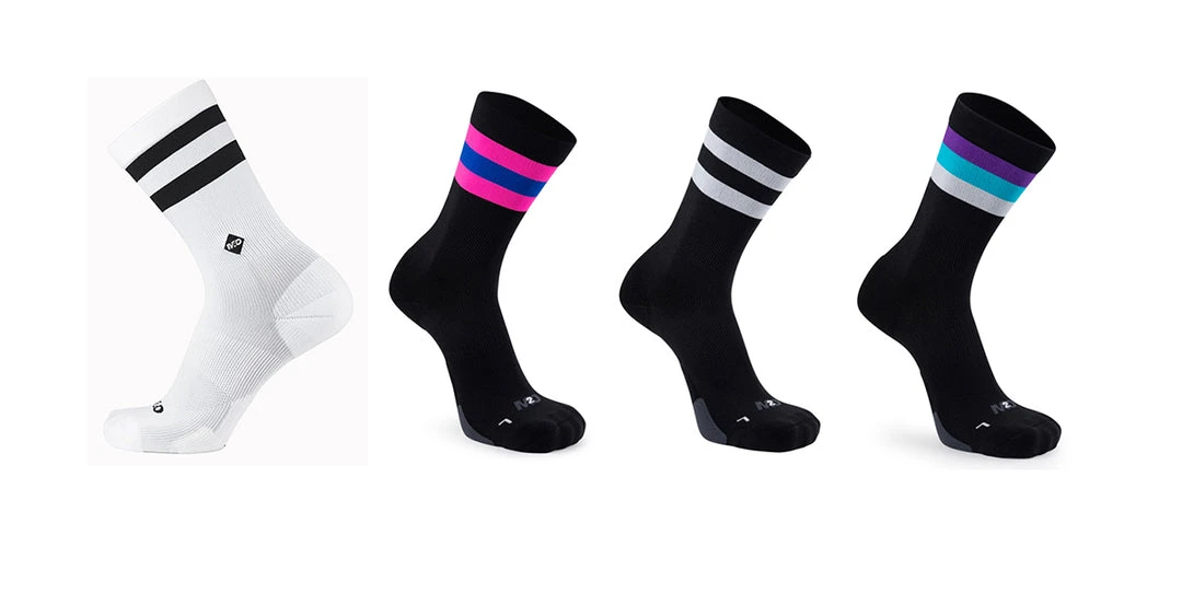 M2O Stripe Crew Plus Socks 1 M2O Stripe Crew Plus Socks