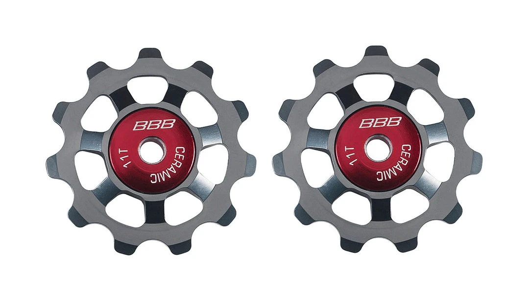 BBB AluBoys Ceramic Jockey Wheels - 11T - Grey - BDP-22 Drivetrain 1 BBB AluBoys Ceramic Jockey Wheels - 11T - Grey - BDP-22 Drivetrain