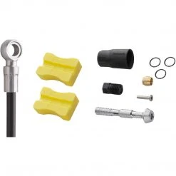 Shimano SM-BH90-SB Brake Hose For XT/XTR - REAR - 1700mm - Black / Silver Brakes