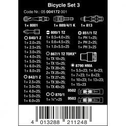 Accessories Wera Tools Bicycle Set 3 Ratchet, Screwdriver & Socket Set 39pcs