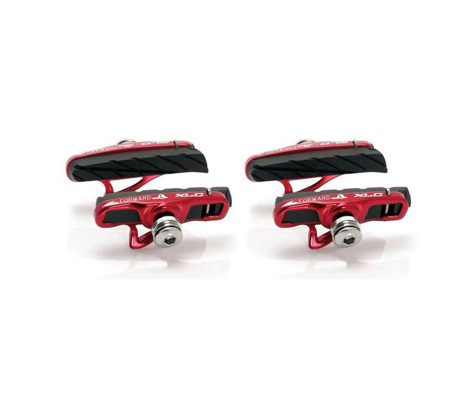 Brakes XLC Road Bike Brake Shoes / Blocks / Pads & Holder - Red - BS-R06 1 Brakes XLC Road Bike Brake Shoes / Blocks / Pads & Holder - Red - BS-R06