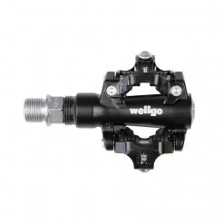 Drivetrain Wellgo M094B Clipless Mountain Bike Pedals SPD Compatible - Black