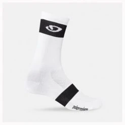 Giro Comp Racer Cycling Socks - High Rise - White / Black Clothing
