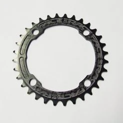 Race Face Narrow Wide Single Chainring - 104mm - Black Drivetrain
