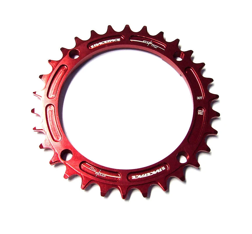 Drivetrain Race Face Narrow Wide Single Chainring - 104mm - Red 1 Drivetrain Race Face Narrow Wide Single Chainring - 104mm - Red
