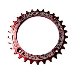 Drivetrain Race Face Narrow Wide Single Chainring - 104mm - Red 8 Drivetrain Race Face Narrow Wide Single Chainring - 104mm - Red
