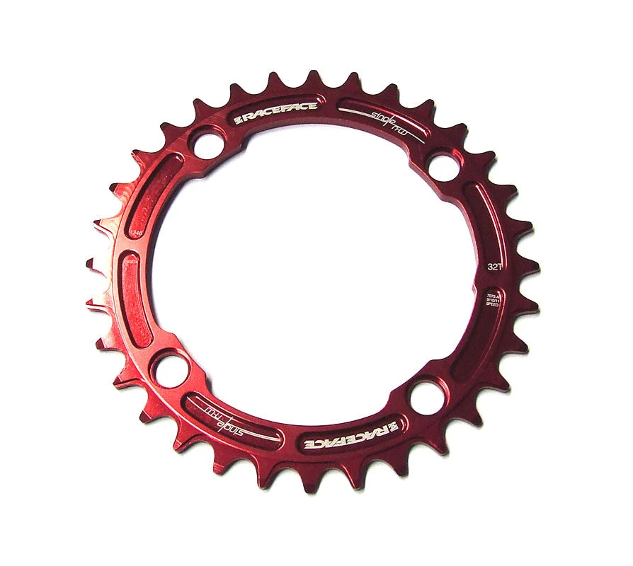 Drivetrain Race Face Narrow Wide Single Chainring - 104mm - Red 2 Drivetrain Race Face Narrow Wide Single Chainring - 104mm - Red