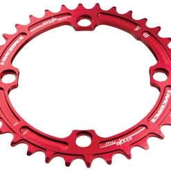 Drivetrain Race Face Narrow Wide Single Chainring - 104mm - Red 10 Drivetrain Race Face Narrow Wide Single Chainring - 104mm - Red
