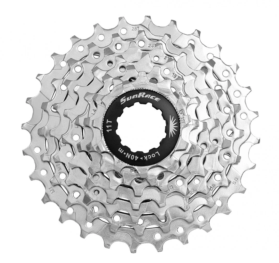 Drivetrain SunRace CSM637 Cassette 7 Speed - Silver 1 Drivetrain SunRace CSM637 Cassette 7 Speed - Silver