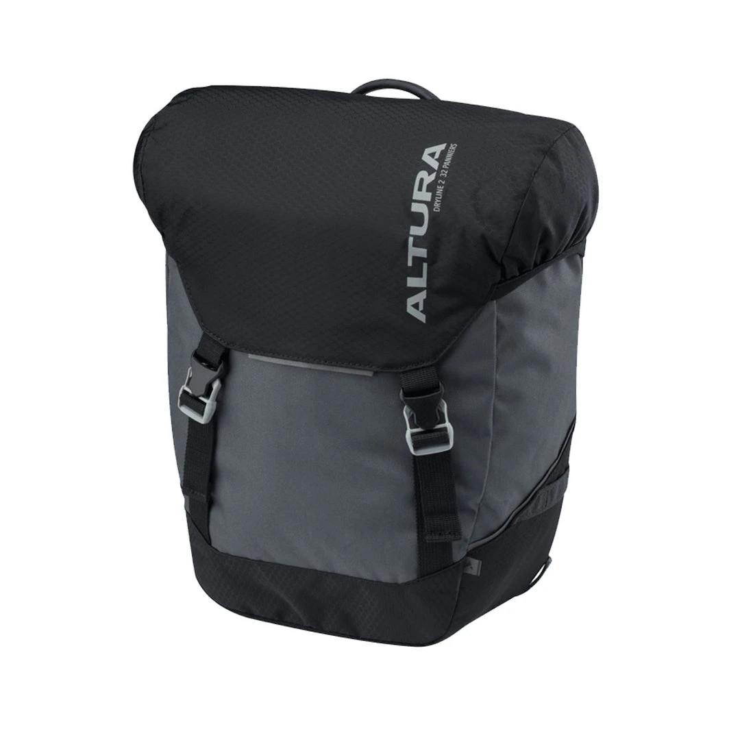 Altura Dryline 2 - 32L Panniers - Pair - Grey / Black Accessories 1 Altura Dryline 2 - 32L Panniers - Pair - Grey / Black Accessories