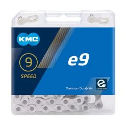 Drivetrain KMC E9 E-bike Chain - 9 Speed - 122L - Silver
