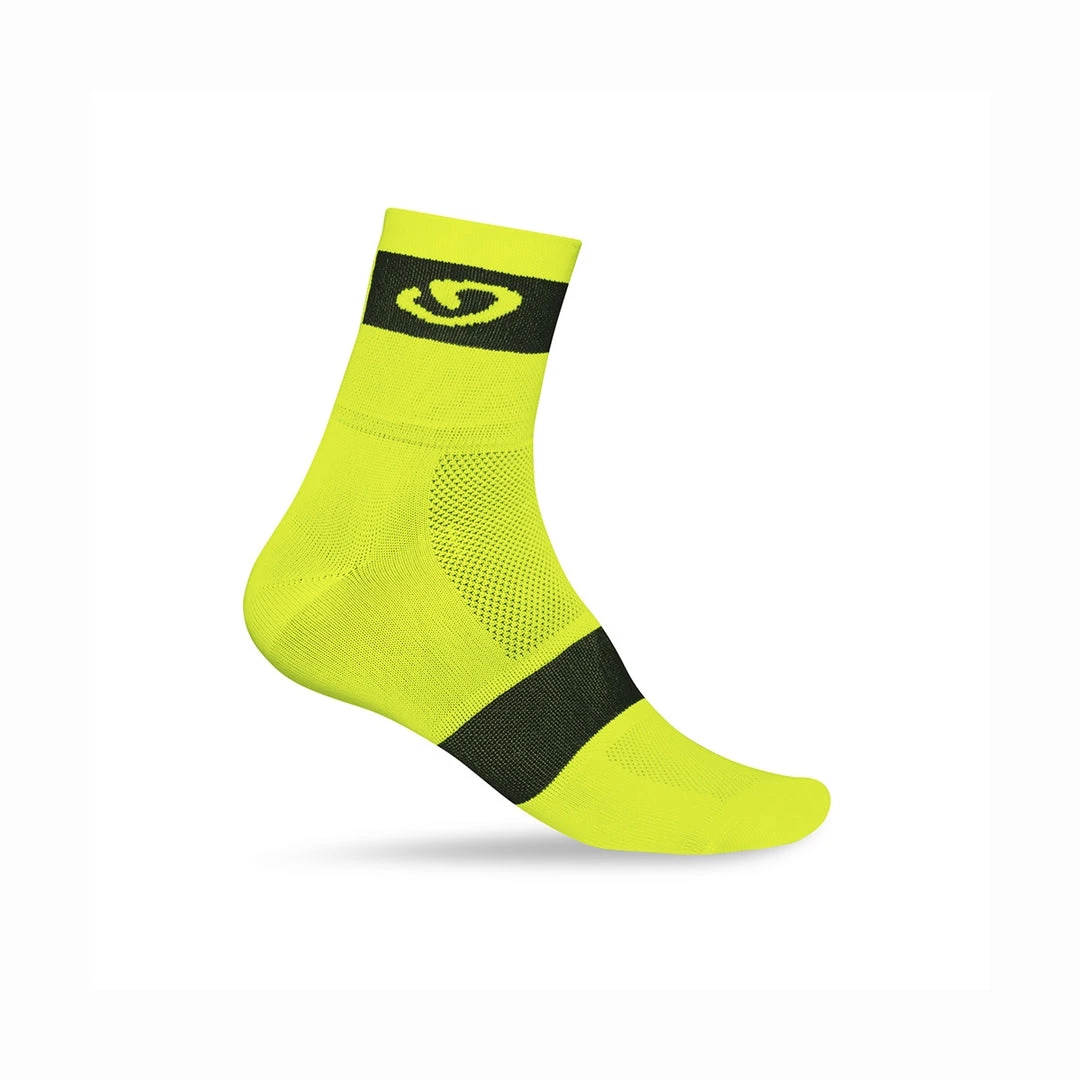 Giro Comp Racer Cycling Socks - Ankle - Yellow / Black Clothing 1 Giro Comp Racer Cycling Socks - Ankle - Yellow / Black Clothing