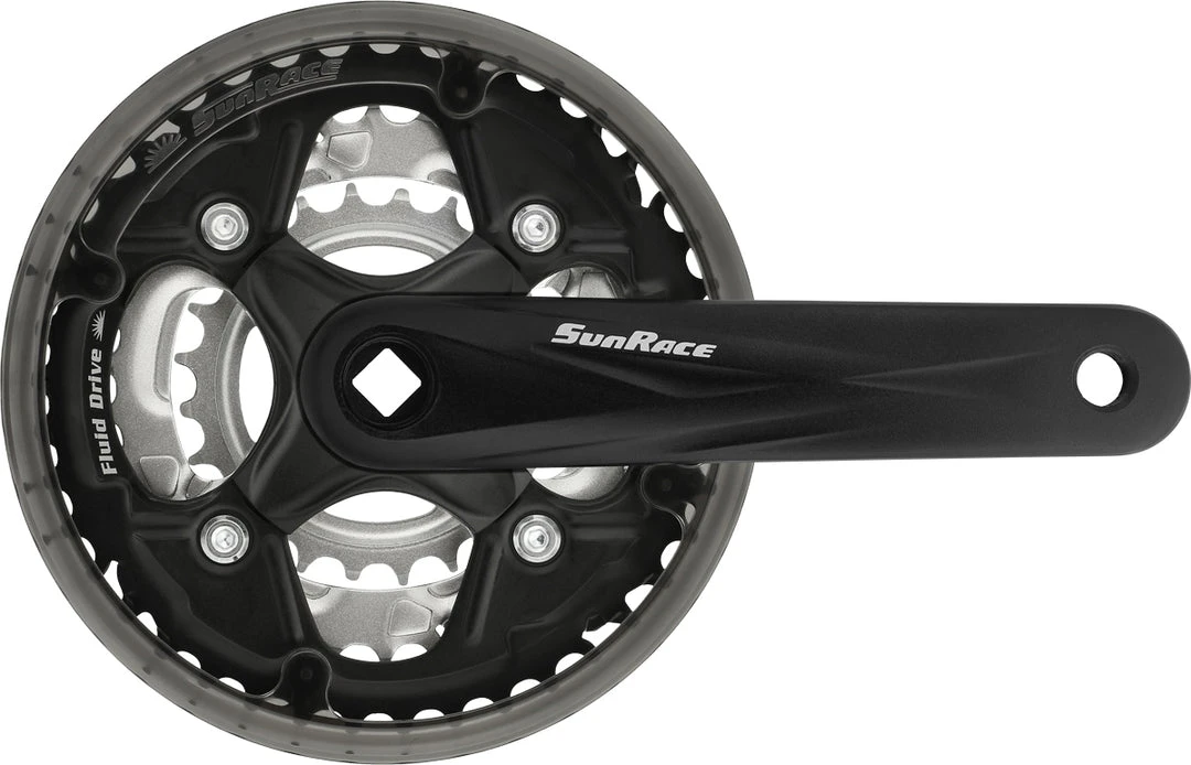 SunRace FCM500 Triple Chainset Square Taper - 7/8 Speed Drivetrain 2 SunRace FCM500 Triple Chainset Square Taper - 7/8 Speed Drivetrain