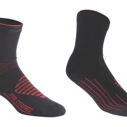 BBB Firfeet Socks BSO-16 Black / Red Clothing