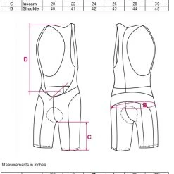 Clothing Funkier 17 Panel Active Bib Shorts - S-922