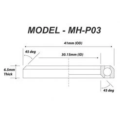 VP Components 1 1/8" Headset Bearings - MH-P03 - 41x30.15x6.5-45/45