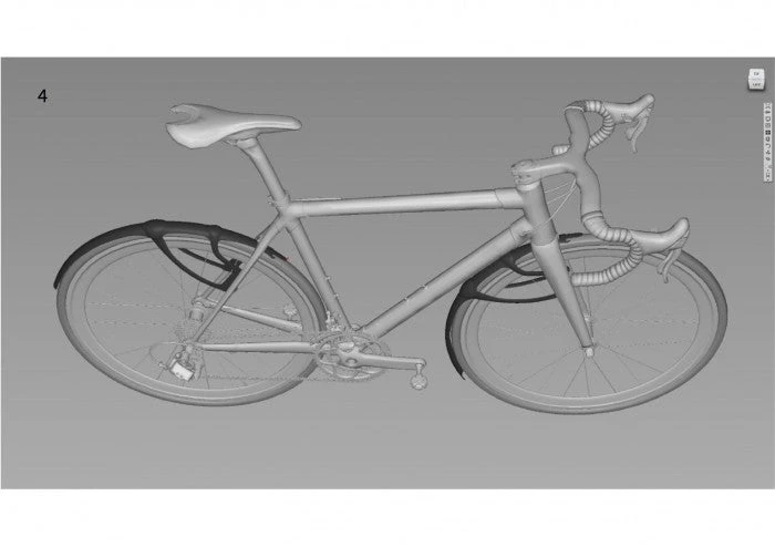 CRUD RoadRacer MK3 - Road Bike 700c Front & Rear Mudguards Accessories 2 CRUD RoadRacer MK3 - Road Bike 700c Front & Rear Mudguards Accessories