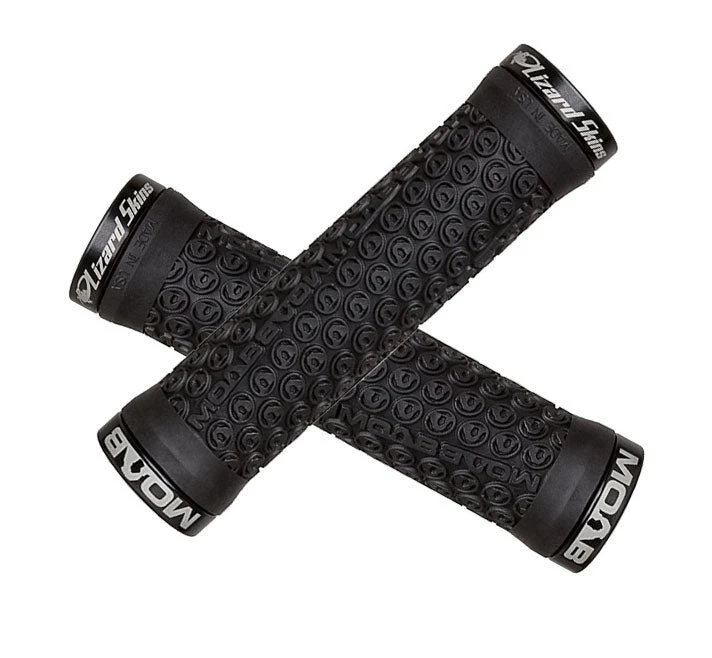 Lizard Skins Moab Lock On MTB Handlebar Grips Controls 2 Lizard Skins Moab Lock On MTB Handlebar Grips Controls