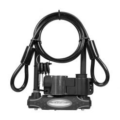 Master Lock D-Lock Bike Lock 210 X 110mm X 16mm + Cable - 8274D