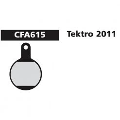 Brakes EBC - CFA615 - Green - Tektro Lyra / IOX.11 Disc Brake Pads