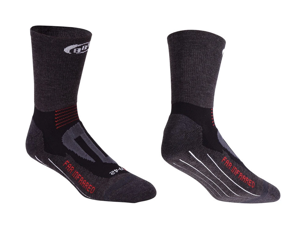 BBB ErgoPlus Cycling / Bike Socks BSO-14 - Black Clothing 1 BBB ErgoPlus Cycling / Bike Socks BSO-14 - Black Clothing