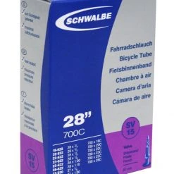 Schwalbe SV15 Long Road Bike Inner Tube 700c X 18-28 Presta - 50mm Wheels & Tyres