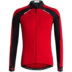 Funkier Talana Thermal Long Sleeve Jersey - Red / Black