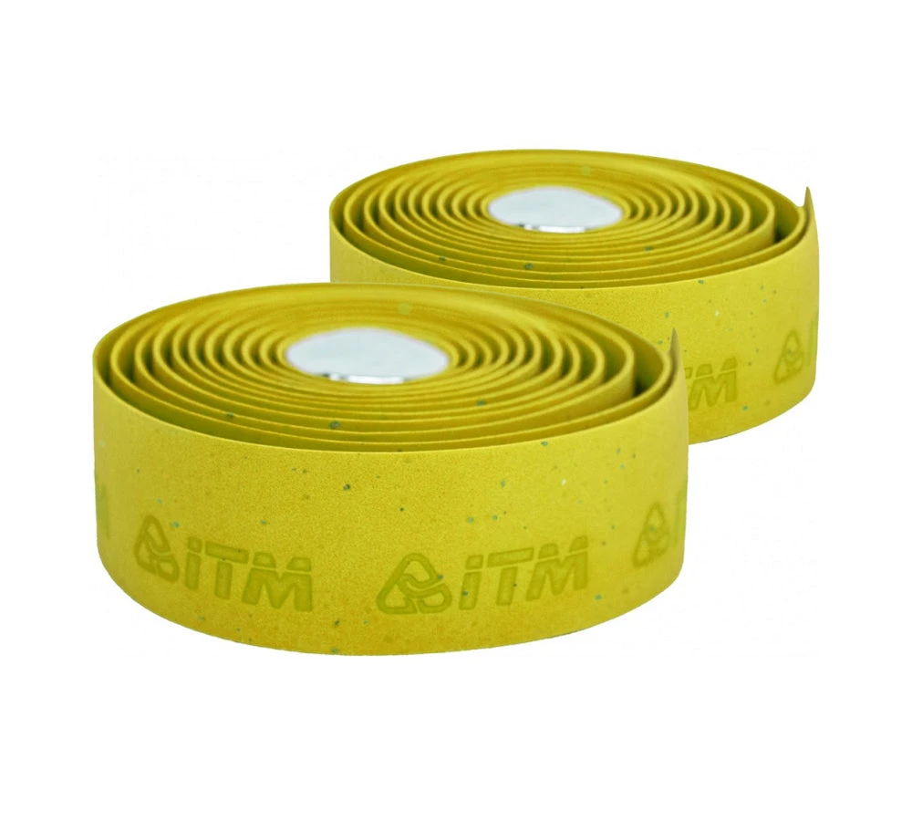 ITM Cork Embossed Handlebar Tape -Yellow Controls 1 ITM Cork Embossed Handlebar Tape -Yellow Controls