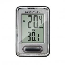 Cateye Velo 7 Wired Computer - Silver Accessories