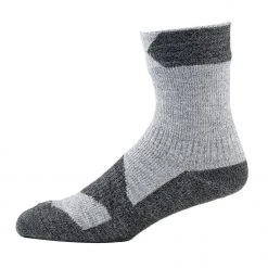 SealSkinz Walking Thin Ankle - Waterproof Socks - Grey Marl / Dark Grey