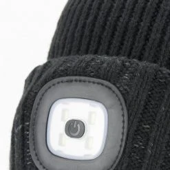 SealSkinz Waterproof Cold Weather LED Roll Cuff Beanie Hat Clothing