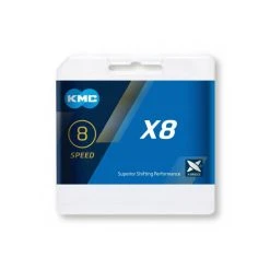 KMC X8 Chain - 8 Speed - 114L - Silver Drivetrain